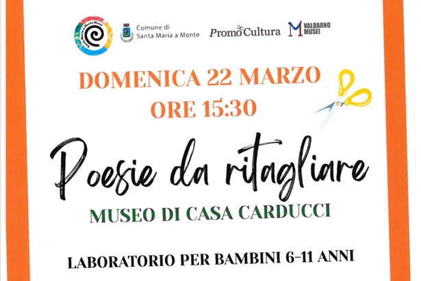 Locandina con testo e forbici