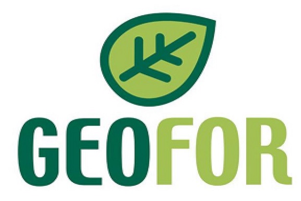 Scritta Geofor con foglia