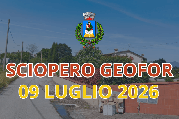 Sciopero Geofor del 9 luglio 2026