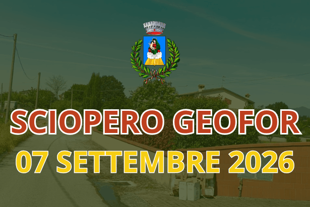Sciopero Geofor 7 settembre 2026