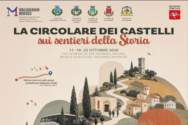 Borgo di collina, scritte e loghi