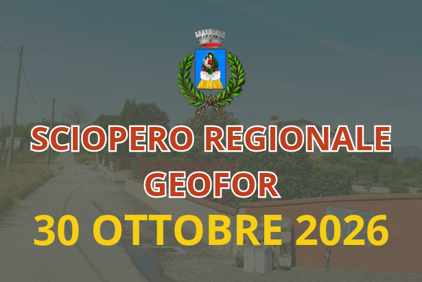 Sciopero Geofor 30 ottobre 2026