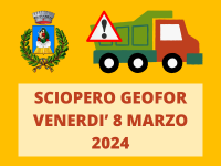 SCIOPERO GEOFOR - VENERDI 8 MARZO 2024